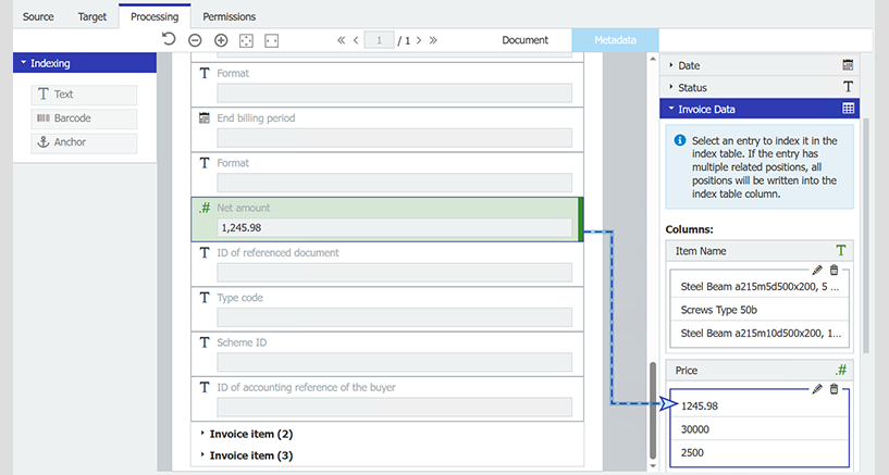 1_XML invoice line items